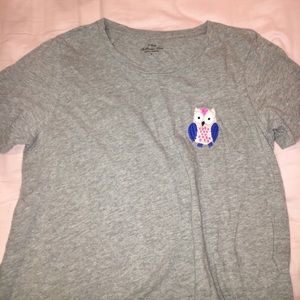 J. Crew owl T-shirt